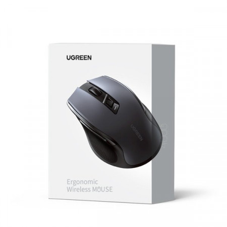 Mouse optic wireless Ugreen USB 2.4GHz / Bluetooth 5.0 4000 DPI negru (MU006) - Img 5