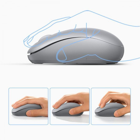 Mouse wireless USB Ugreen MU105 2.4GHz - gri - Img 2