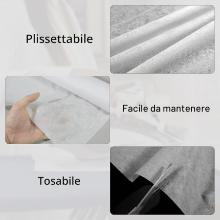 Pânză Termoadezivă Insertie Croitorie, 100 x 200 cm Întăritură Fuzibilă Termolipibilă pentru Îmbrăcăminte și Proiecte Textile DIY, Decupabilă, Alb - Img 6