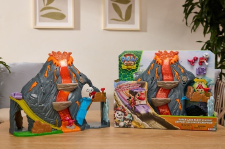 PATRULA CATELUSILOR FILMUL CU DINOZAURI SET SUPER EXPLOZIE DE LAVA - Img 2