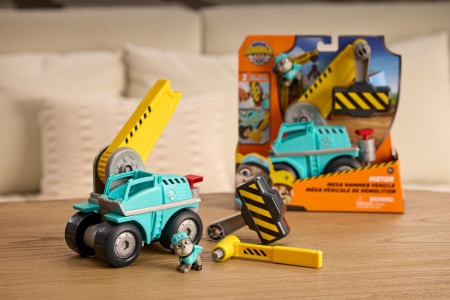 PATRULA CATELUSILOR RUBBLE SI ECHIPA VEHICUL MEGA HAMMER - Img 2