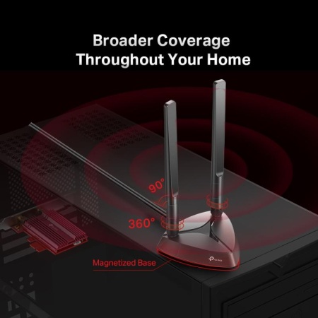 Placa de retea wireless TP-Link Archer TX3000E, WiFi 6, Dual-Band, antena externa - Img 8