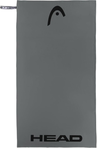 Prosop din Microfibră Head Active cu Bandă Elastică, Uscare Rapidă și Dimensiuni Compacte 60 x 110 cm, Gri Închis  - Img 5