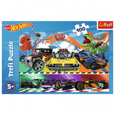 PUZZLE TREFL 100 HOT WHEELS MASINILE DE CURSE - Img 3