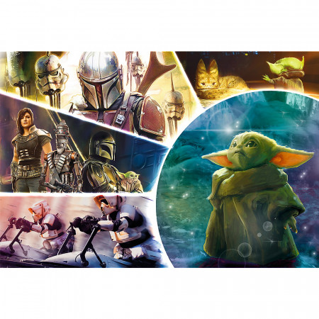 PUZZLE TREFL 100 STARWARS BABY YODA MADALORIANUL - Img 2