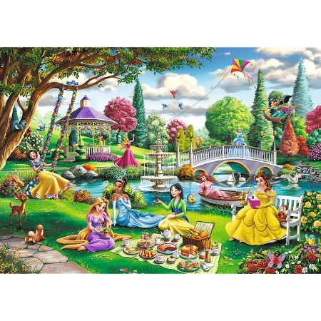 PUZZLE TREFL 1000 PREMIUM PLUS DISNEY PRINCESS PICNIC - Img 2