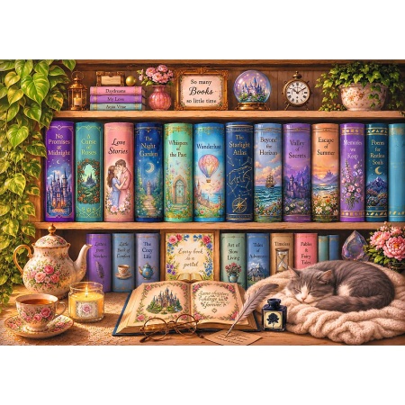 PUZZLE TREFL 1000 PREMIUM PLUS TEA TIME POVESTI ROMANTICE - Img 2