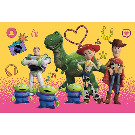 PUZZLE TREFL 24 MAXI PREMIUM PLUS KIDS TOY STORY 5 SI PRIETENII CU POSTER - Img 2