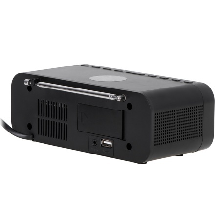 RADIO CU CEAS INCARCARE WIRELESS AD 1192 NEGRU ADLER - Img 6