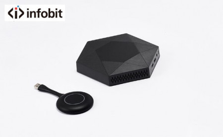 Receiver prezentare/colaborare wireless iShare 100 FULLHD, AirPlay,Miracast, TouchBack Control, Max 8 user, fara dongle