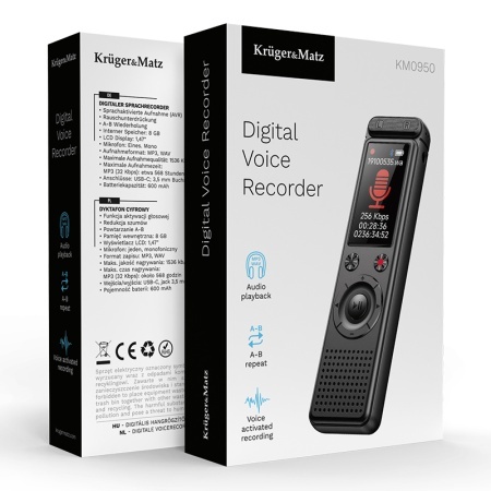 REPORTOFON DIGITAL 8GB 600MAH KRUGER&amp;MATZ - Img 13