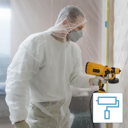 Set 10 x Combinezon de Protecție de Unică Folosință din Polipropilenă (PP) ARNOMED, cu Glugă și Fermoar, Material Nețesut Respirabil, Manșete și Talie Elastice, Mărimea L, Albastru - Img 7