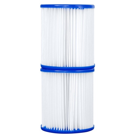 Set 2 cartuse filtrante pentru pompa piscina Bestway, tip I, diametru 8 cm, inaltime 9 cm - Img 3
