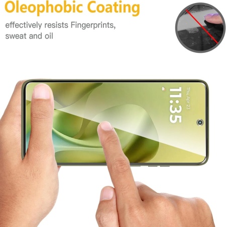 Set 2 Folii de Sticlă Securizată WFTE pentru Motorola Moto G86 / G86 5G, Duritate 9H, Rezistență la Zgârieturi și Amprente, Aplicare Fără Bule, Transparentă - Img 2