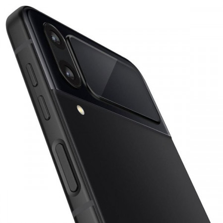 Set 2 x folie protectie ecran secundar + aplicator Spigen GLASS FC "EZ FIT" + HINGE FILM 2-PACK GALAXY WITH FLIP 4 BLACK - Img 6