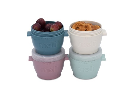 SET 4 RECIPIENTE SILICON SNAP&amp;GO, MELII LUXE, 4*177 ML - Img 2