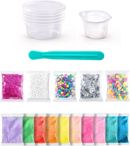 Set Creativ DIY Canal Toys So Slime – Kit pentru 10 Slime-uri Personalizate, Fără Lipici, +100 Combinatii, Accesorii Inluse, Vârsta 6 Ani+ (SSC 184) - Img 3