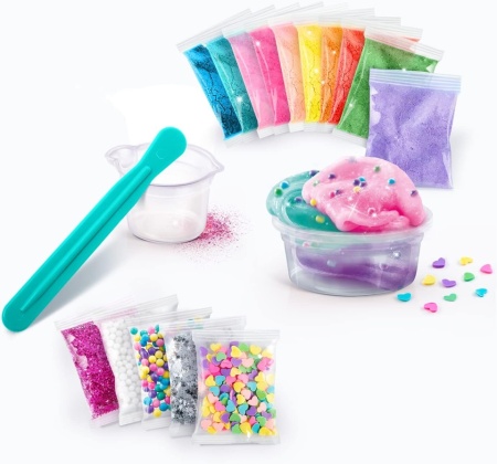 Set Creativ DIY Canal Toys So Slime – Kit pentru 10 Slime-uri Personalizate, Fără Lipici, +100 Combinatii, Accesorii Inluse, Vârsta 6 Ani+ (SSC 184) - Img 12