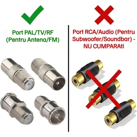 Set de 16 adaptoare coaxiale la priza TV, aliaj de zinc nichelat si cupru, conexiune stabila, pierderi reduse de semnal, montaj rapid, pentru antene TV, satelit, cablu coaxial si dispozitive video - Img 5