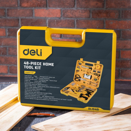 Set de unelte de uz casnic 48 piese Deli EDL1048J - Img 2