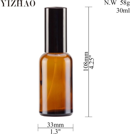 Set Sticluțe din Sticlă Brună 30 ml cu Pulverizator Fin din Aluminiu, Protecție UV, Reîncărcabile, pentru Uleiuri Esențiale, Aromaterapie, Cosmetice, Apă de Trandafiri și Curățenie, Pachet Complet cu Pâlnii și Pipete - Img 6