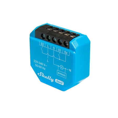 Shelly 1L Gen3 smart 1-gang relay modul for no-neutral wiring - Img 2