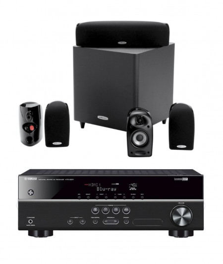 Sistem Audio Home cinema cu Receiver Denon AVR-S660H si Sistem Boxe 5.1 Polk Audio TL1600