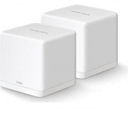 Sistem Mesh Wi-Fi Mercusys Halo H30G(2-pack), AC1300, Dual-Band, Gigabit, MU-MIMO, Seamless Roaming, Control Parental, cu acoperire pentru intreaga casa