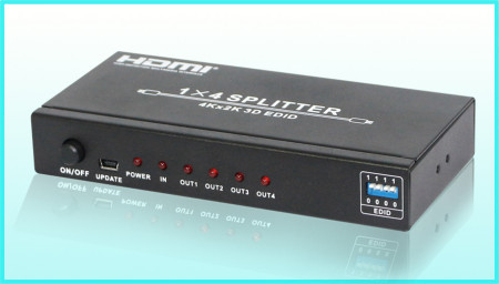 Splitter 1x4 HDMI 1.4 cu EDID, EVOCONNECT HDV-9814