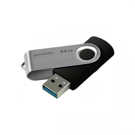 Stick USB Goodram 64 GB USB 3.2 Gen 1 60 MB/s (rd) - 20 MB/s (wr) flash drive black (UTS3-1280K0R11)