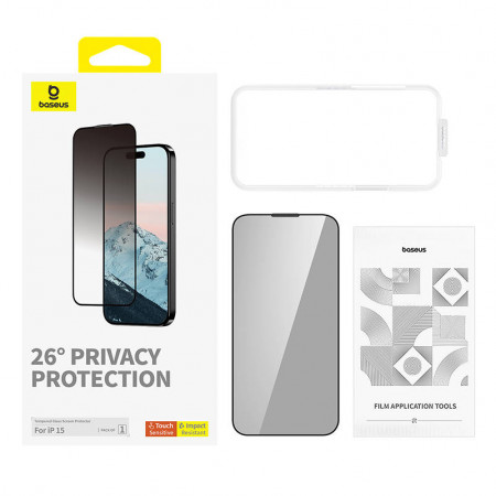 Sticlă securizată Baseus Diamond iPhone 15 - Img 2