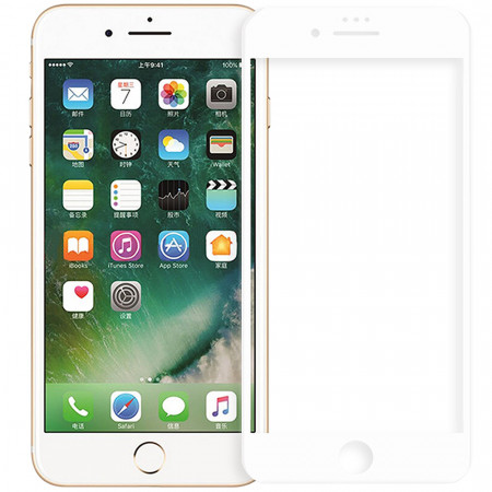 Sticla Securizata Full Body 3D Curved Alb Apple iPhone 7 Plus, iPhone 8 Plus