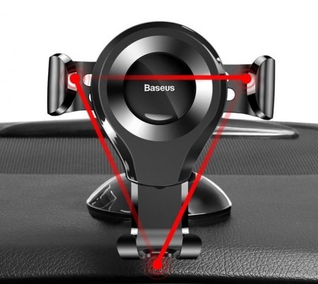 Suport Baseus Auto Osculum Type Gravity Black (cu ventuza) - Img 4