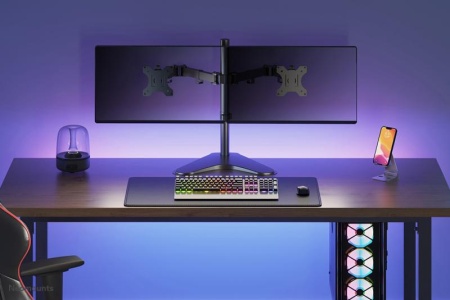 Suport birou 2 monitoare NewStar FPMA-D550DDBLACK - Img 12