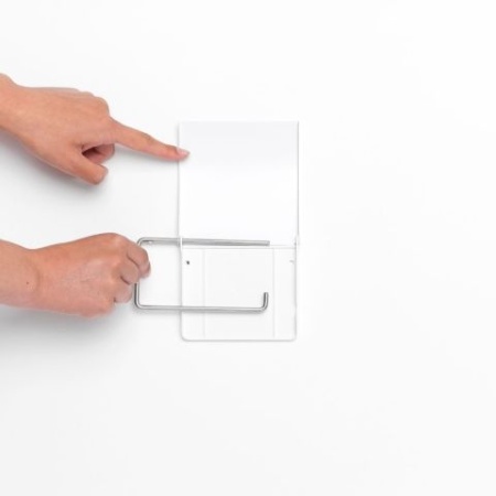 Suport hartie igienica, alb, Brabantia - Img 3