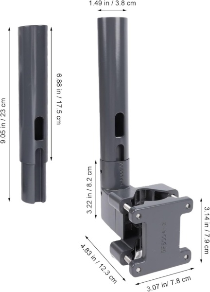 Suport Montaj Antenă Mini și Mini X pentru Autorulotă, Aluminiu, Prindere pe Scară sau Țeavă 20–50 mm - Img 8
