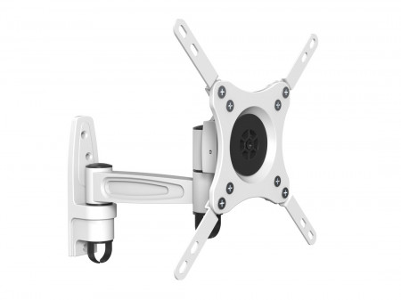 Suport TV perete cu brat flexibil 360°, Multibrackets MB-6085 , diagonala15''-32''(38cm-81cm), max. 15kg, alb, cu lacat