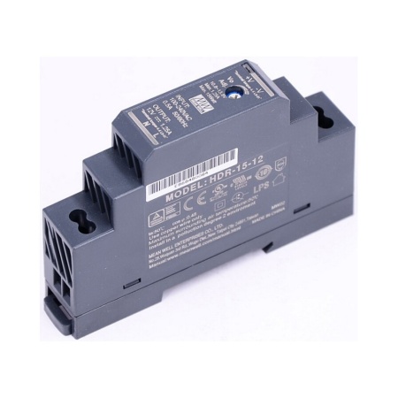 Sursă de Alimentare Ultra-Slim pe Șină DIN MEAN WELL HDR-15-12, 12V 1.25A 15W, Format Compact 1SU, Tensiune Universală 85-264 VAC, Sursă in Comutație pentru Automatizări și Tablouri Electrice - Img 5