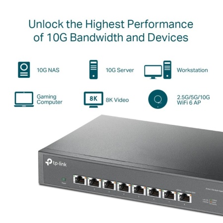 Switch TP-Link TL-SX1008, 8 porturi - Img 7