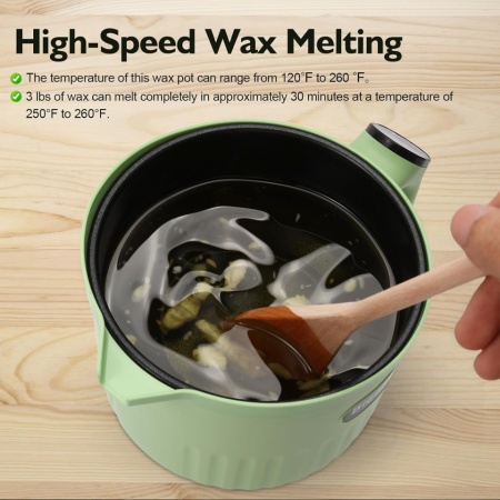 Topitor Digital pentru Ceară și Săpun 1.5L, Ecran Tactil Touchscreen, Termostat Reglabil 50–130°C, Înveliș Antiaderent Non-Stick, Cioc de Turnare Anti-Picurare, Aparat DIY Lumânări și Cosmetice - Img 6