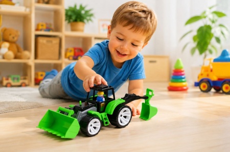 TRACTOR BAMS 2 CU 2 CUPE NEGRU VERDE - Img 3