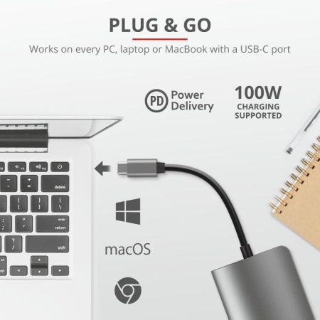 Trust Dalyx 7in1 USB-C Multiport Adapter - Img 9