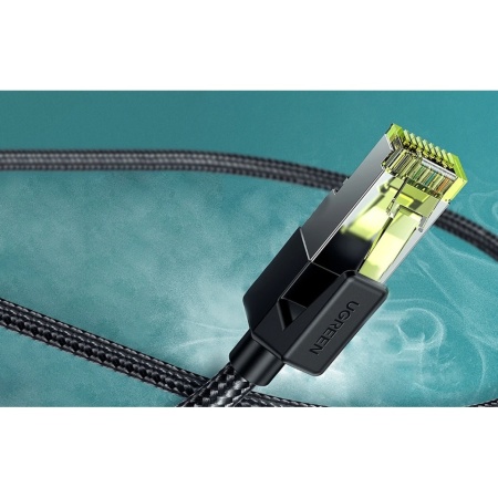UGREEN NW150 Cat 7 F/FTP cablu Ethernet impletitura impletitura RJ45 5m (negru) - Img 3