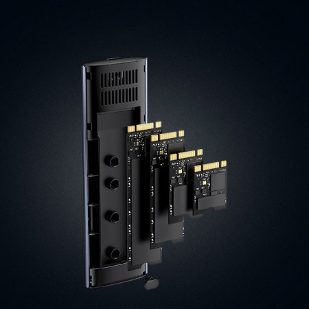 Unitate SSD externa Ugreen M.2 USB 3.2 Gen 2 (SuperSpeed USB 10 Gbps) + cablu USB Type C 0,5m gri(CM400 10902) - Img 2