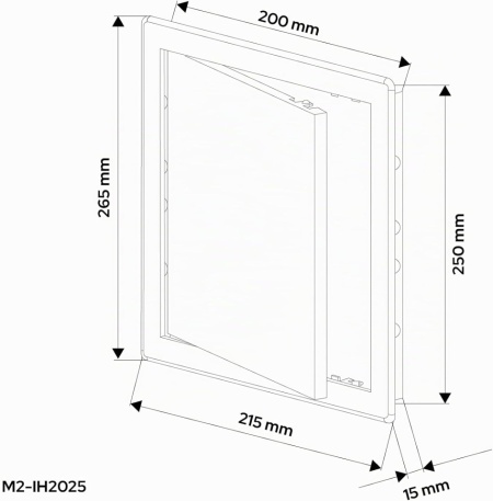 Ușiță de Vizitare pentru Gips-Carton și Zidărie 20 x 25 cm, Clapetă de Inspecție din Plastic ABS pentru Contoare de Apă, Sifoane și Robineți, Deschidere Reversibilă Stânga/Dreapta, Alb - Img 5