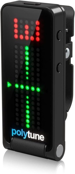 Acordor Polifonic de Capăt cu Cleștină TC Electronic PolyTune Clip Black, Afișaj Stroboscopic de Înaltă Precizie, Negru Lucios - Img 4