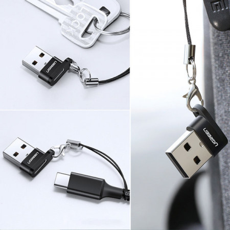Adaptor USB C (femeie) - USB (mascul) Ugreen US280 - negru - Img 4