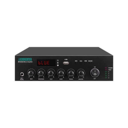 Amplificator cu mixer 250W pe 100V, DSPPA MP250UB cu USB, FM &amp; Bluetooth - Img 2