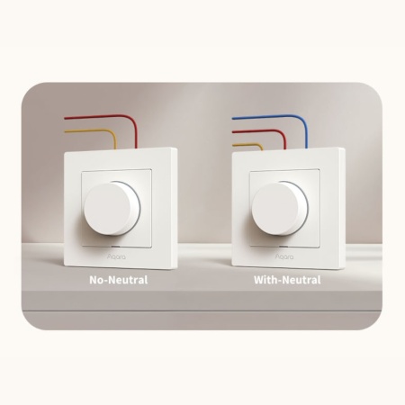 Aqara H2 Dimmer EU, Zigbee + Thread dimmer wall switch with universial wiring, white - Img 4