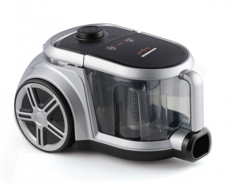 Aspirator fara sac Heinner, sistem ciclonic cu filtru HEPA 12, perie ECO, putere: 800W, putere de absorbtie: 160W, capacitate recipient praf: 2.5L, tub telescopic din metal, lungime cablu alimentare: 5m, culoare: gri - Img 2
